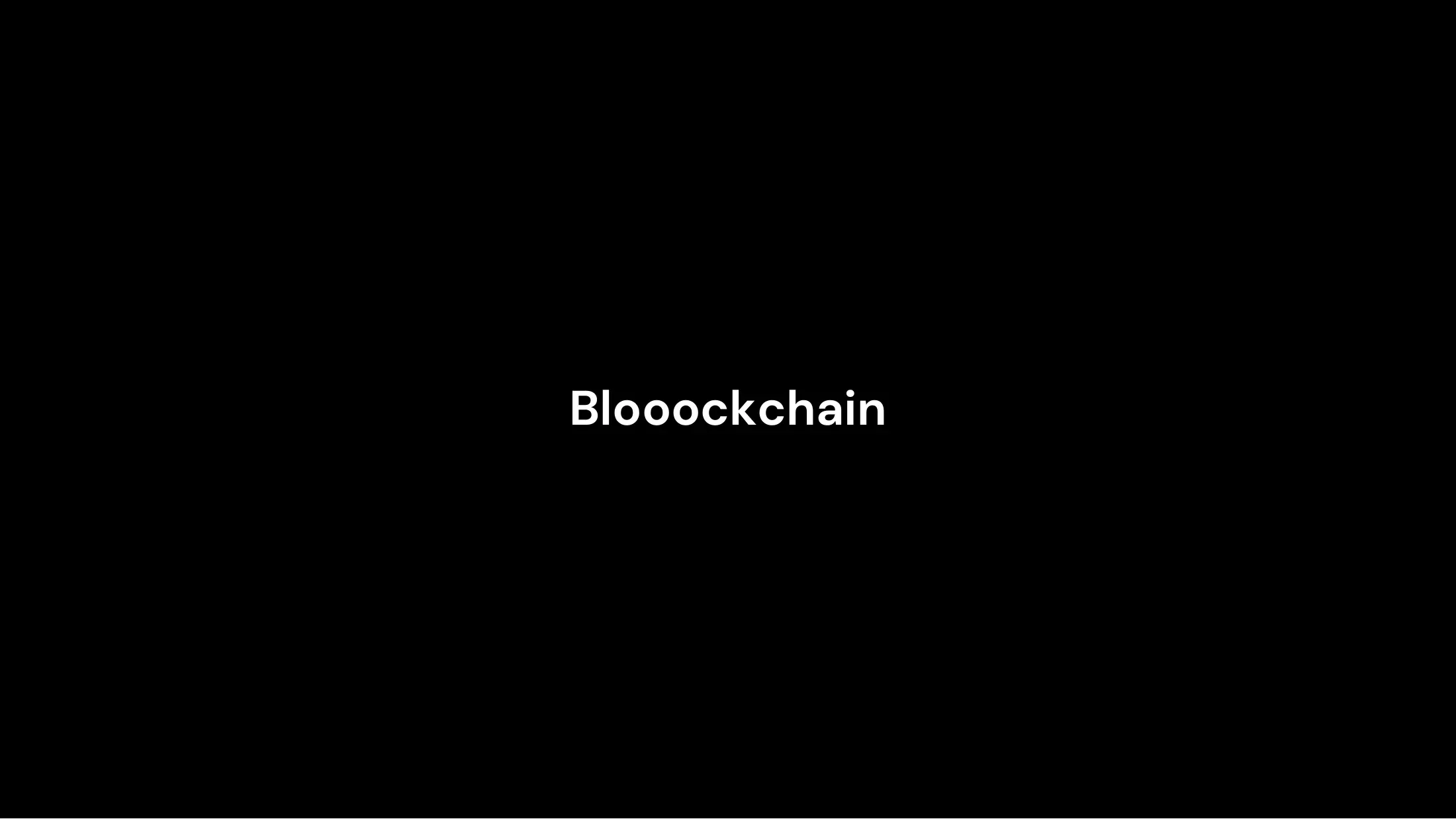 Slide introducing the blooockchain challenge.
